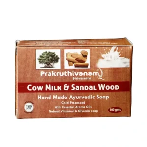 Prakruthivanam Cow Milk and Sandal Wood Soap